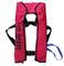 Red Color Inflatable Life Jackets , Protective Self Inflating Life Vest
