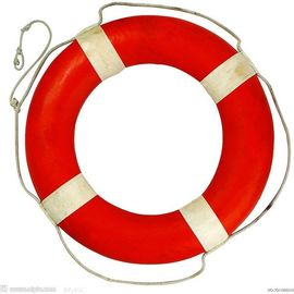 Nylon Grabline Boat Life Ring , Orange Color Boat Safety Throw Rings