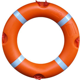High Density Lifesaver Boat Ring , Orange / Red Color Swimming Pool Buoy