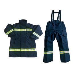 Customized Fireman Suit Four Layers Structure 17000pa Hydrostatic Pressure