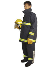 Various Size Black Fireman Suit Navy Blue Color Nomex IIIA Out Layer