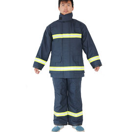 Durable Fireman Suit 850N Breaking Strength With Waterproof Breathable Layer