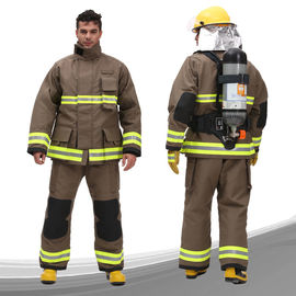 Para Aramid Fireman Suit Custom Color FR Zipper Front Closed With Tool Packet