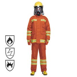 Nomex Fireman Suit Heat Insulation Double Closed Front Wide Collar