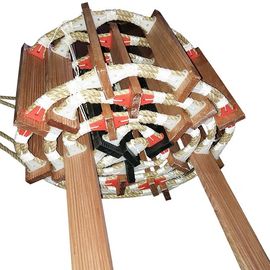 Safe Marine Rope Ladder 24Kn Breaking Strength Wood And Manila Material