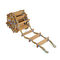 Marine Liferaft Embarkation Ladder Wooden / Rubber Material CCS Approval