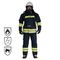 Black / Fluorescent Flame Retardant Coveralls , Water Resistance Fireman Sam Suit