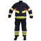 Breathable Firefighter Clothing , Aramid Fiber Belt Fire Rescue Suit